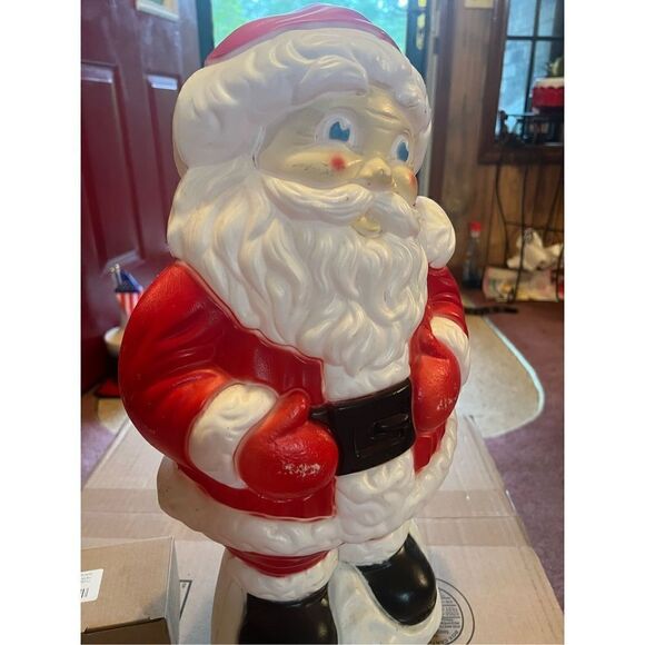 Vintage Grand Venture Santa Claus Blow Mold 18" Christmas Decor Retro Xmas 1999 - Picture 8 of 15